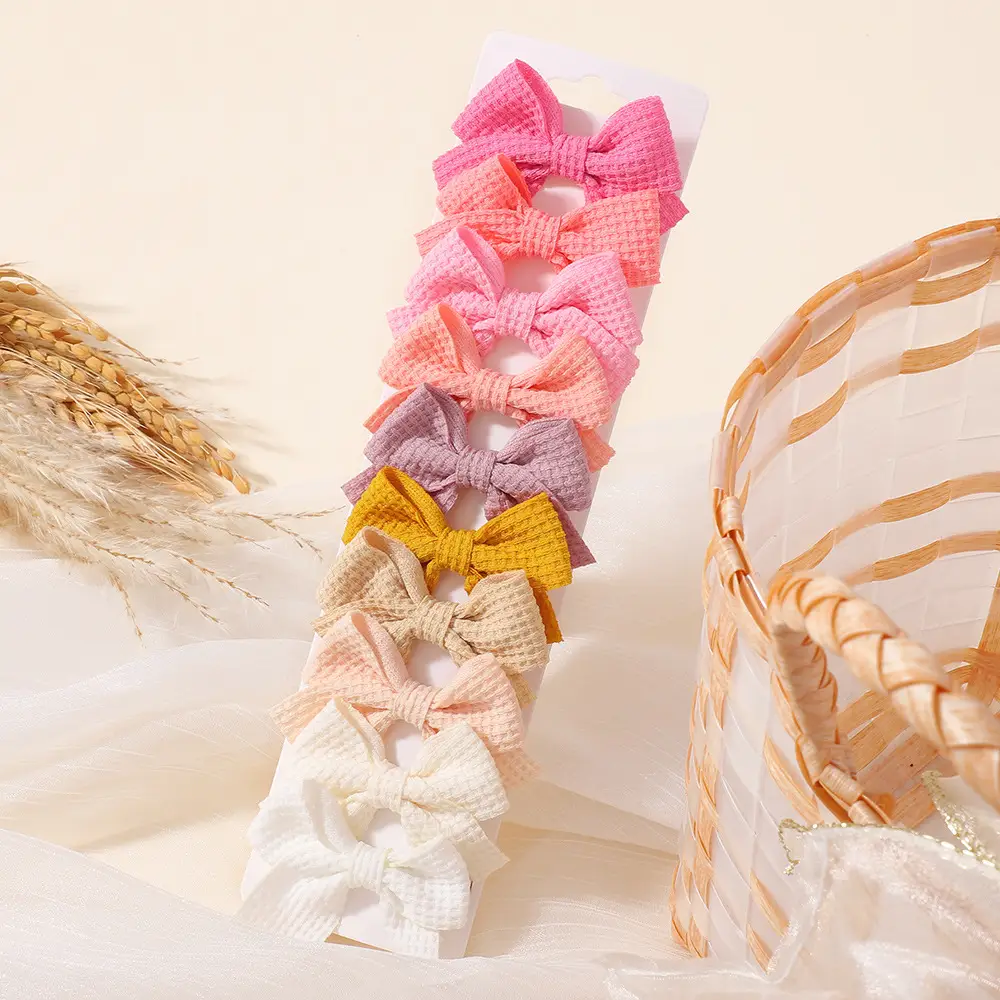 Pink Bow Hairpin for Girls 3 Pcs - Image 10