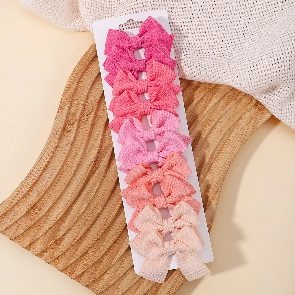 Pink Bow Hairpin for Girls 3 Pcs - Image 11