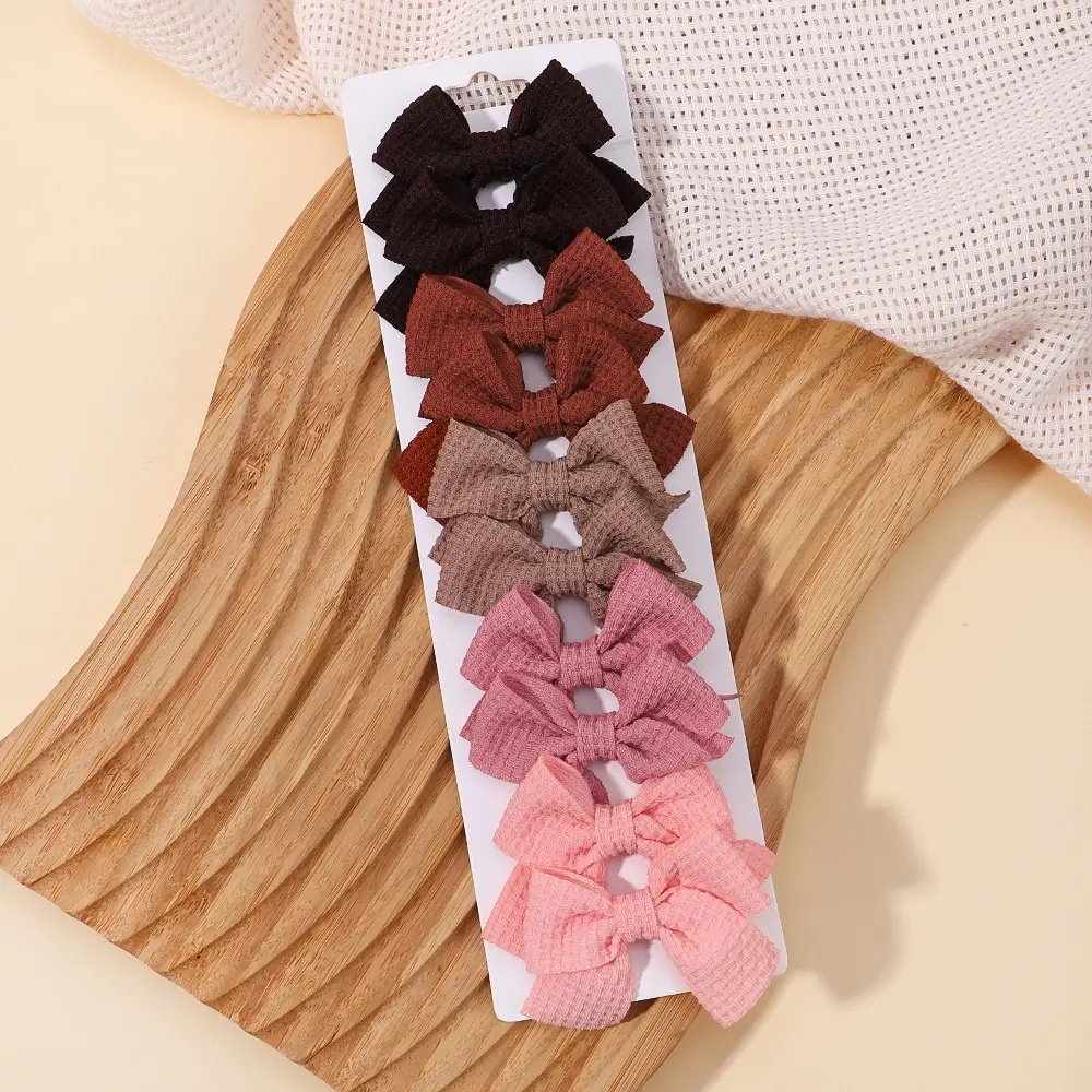 Pink Bow Hairpin for Girls 3 Pcs - Image 12