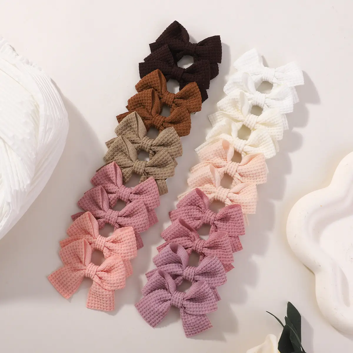 Pink Bow Hairpin for Girls 3 Pcs - Image 23