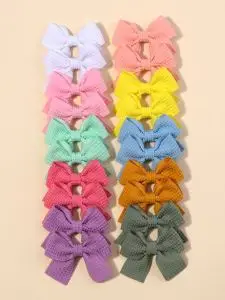 Pink Bow Hairpin for Girls 3 Pcs - Image 26