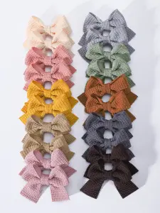 Pink Bow Hairpin for Girls 3 Pcs - Image 27