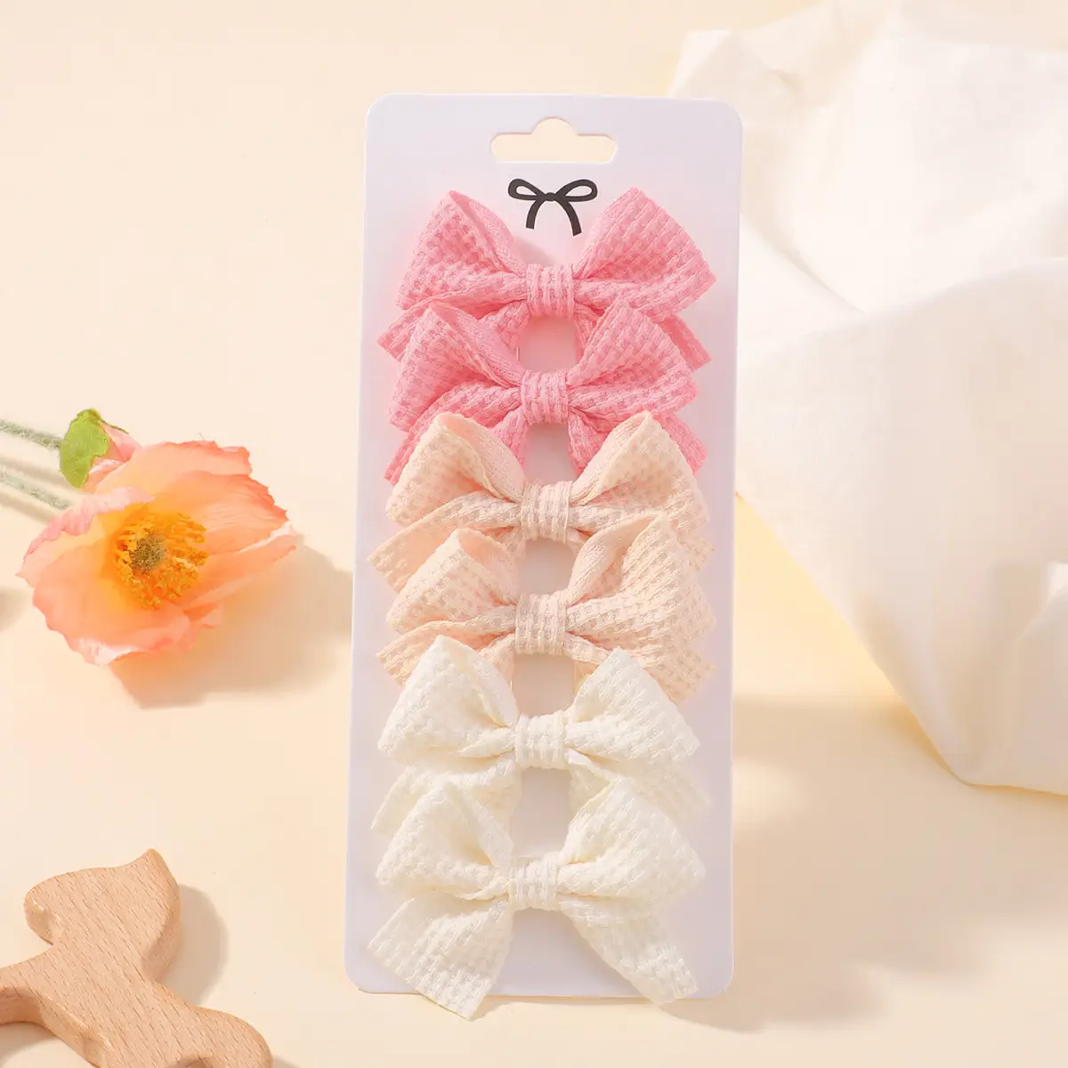 Pink Bow Hairpin for Girls 3 Pcs - Image 29