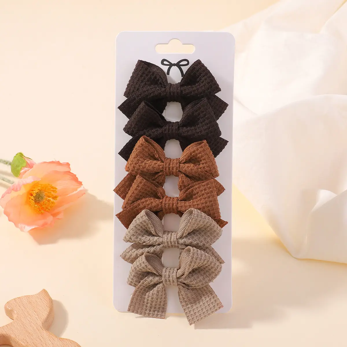 Pink Bow Hairpin for Girls 3 Pcs - Image 31
