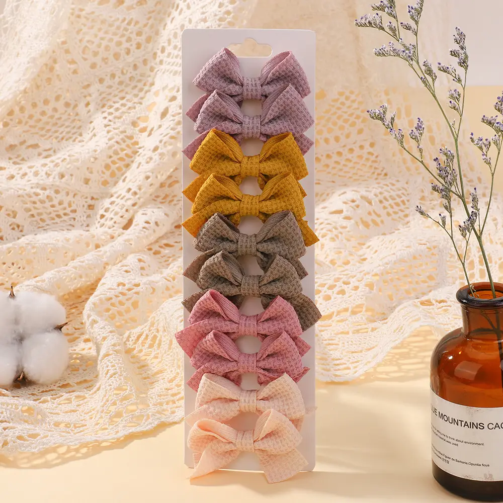 Pink Bow Hairpin for Girls 3 Pcs - Image 5