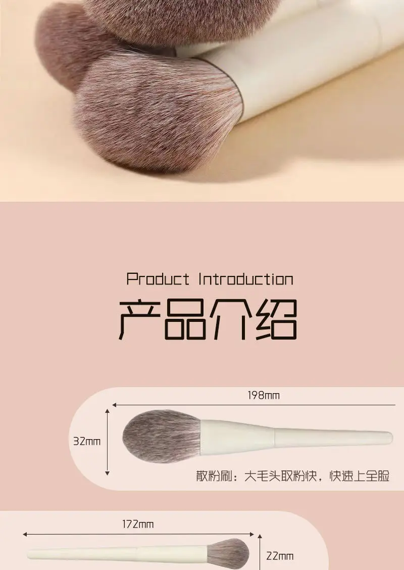 10 Piece Makeup Brushes Set for Blush, Concealer, Eyeshadow β feature 6
