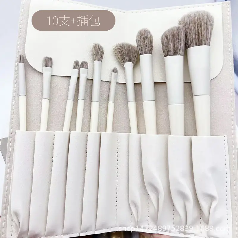 10 Piece Makeup Brushes Set for Blush, Concealer, Eyeshadow - Image 2