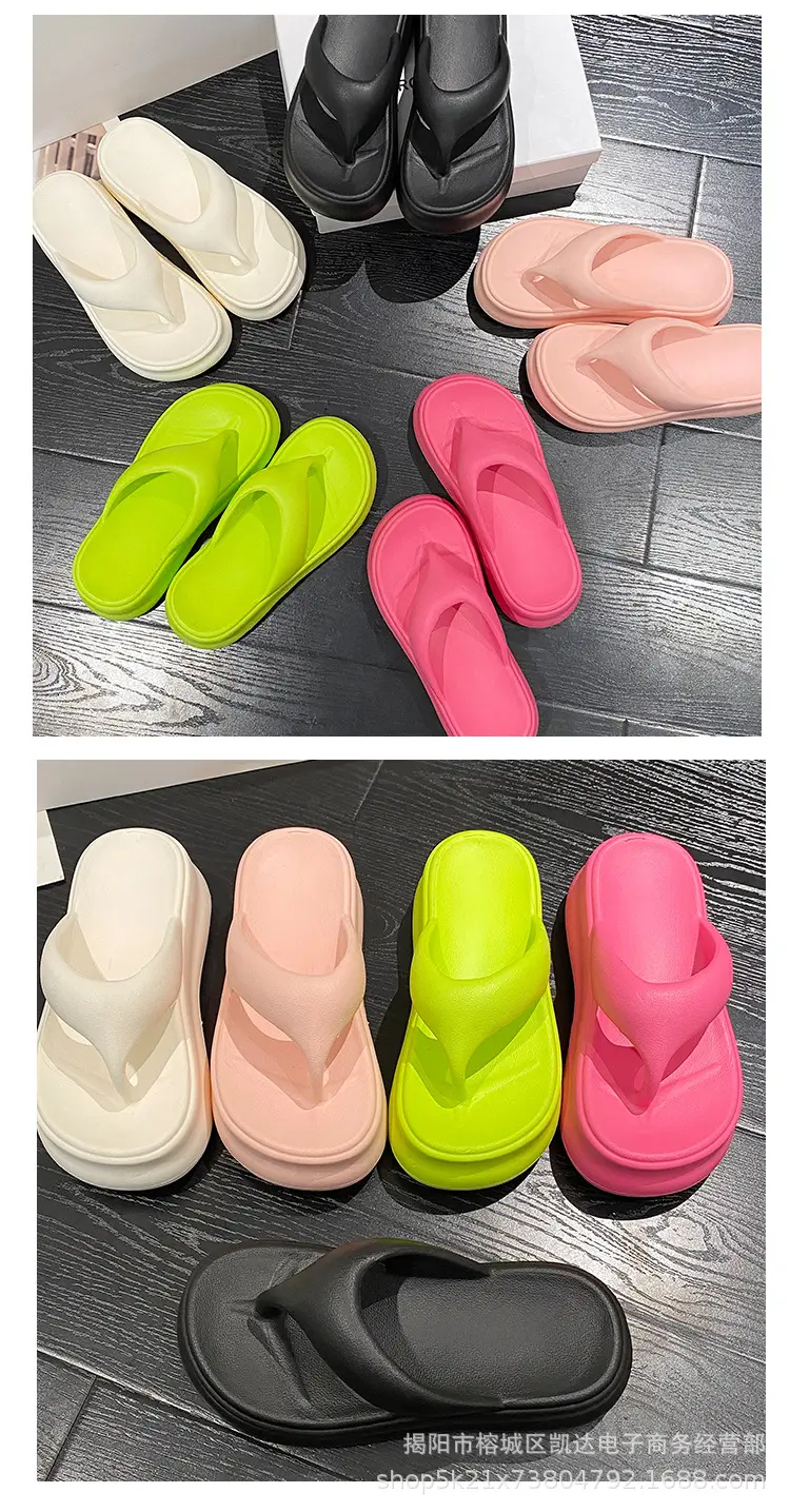 EVA Flip Flops Summer High Heel Drooping Slippers — feature 10