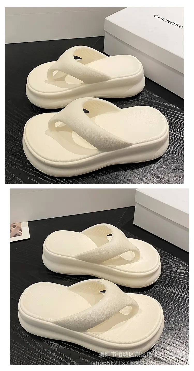 EVA Flip Flops Summer High Heel Drooping Slippers — feature 11