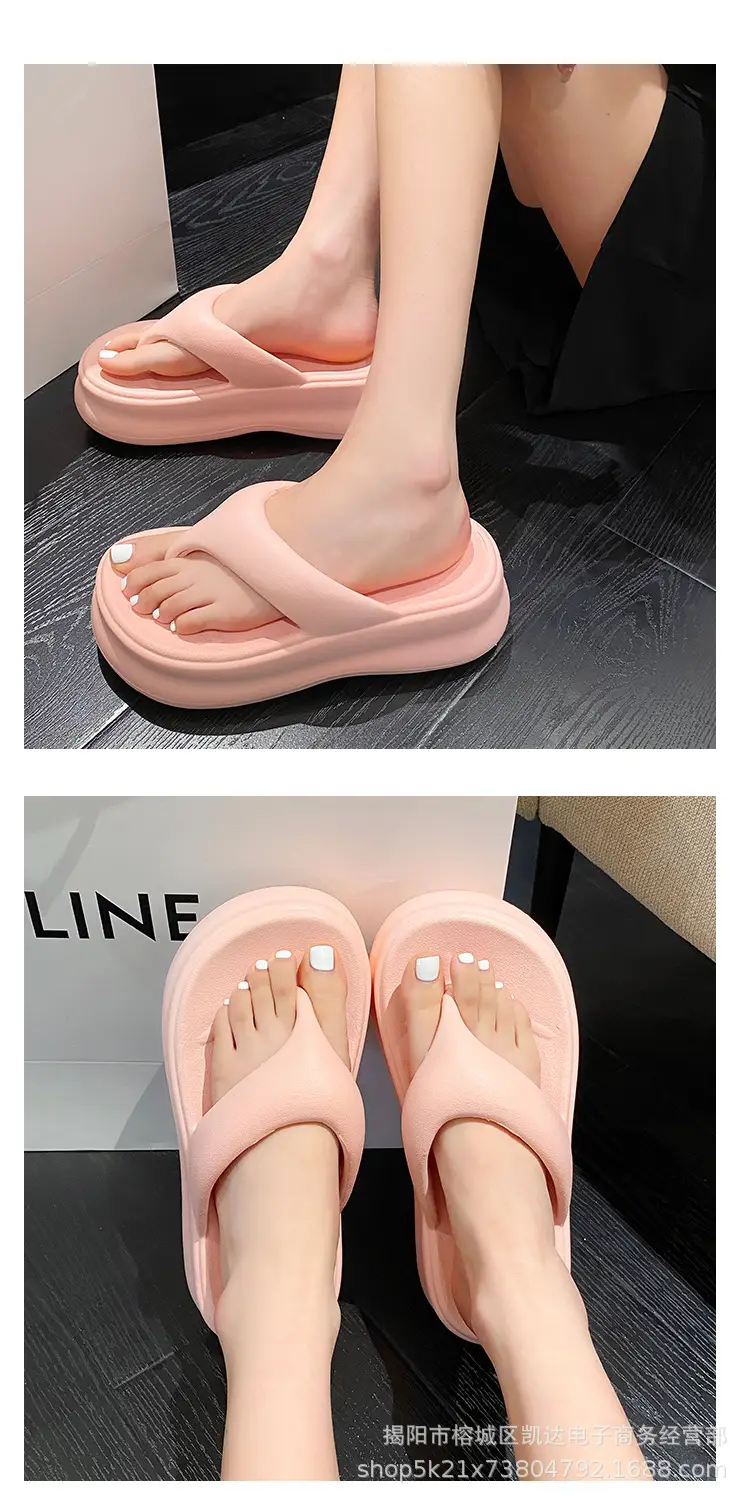 EVA Flip Flops Summer High Heel Drooping Slippers — feature 7