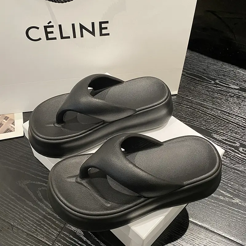 EVA Flip Flops Summer High Heel Drooping Slippers