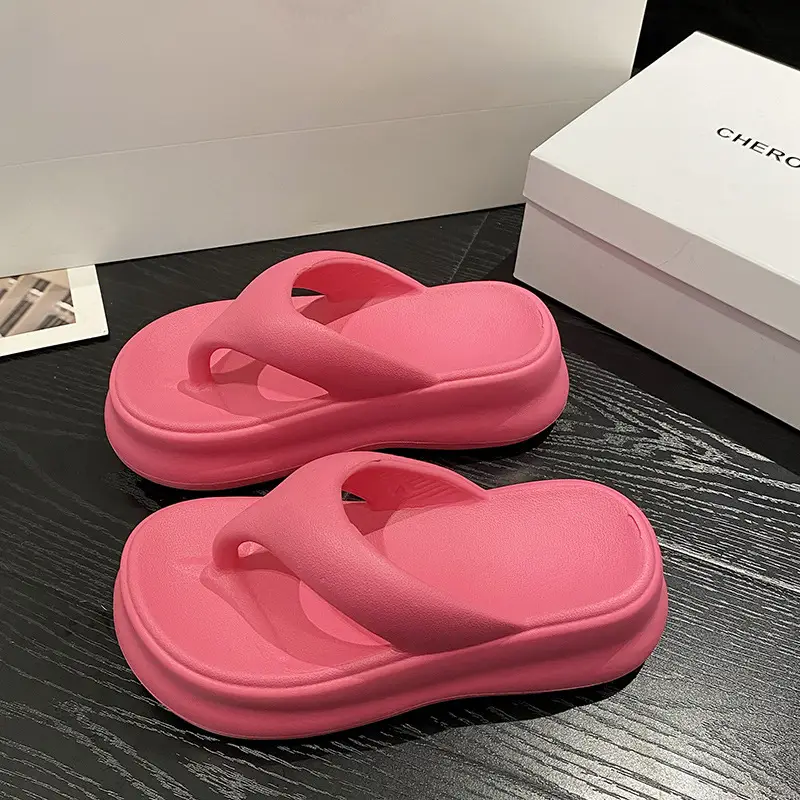 EVA Flip Flops Summer High Heel Drooping Slippers