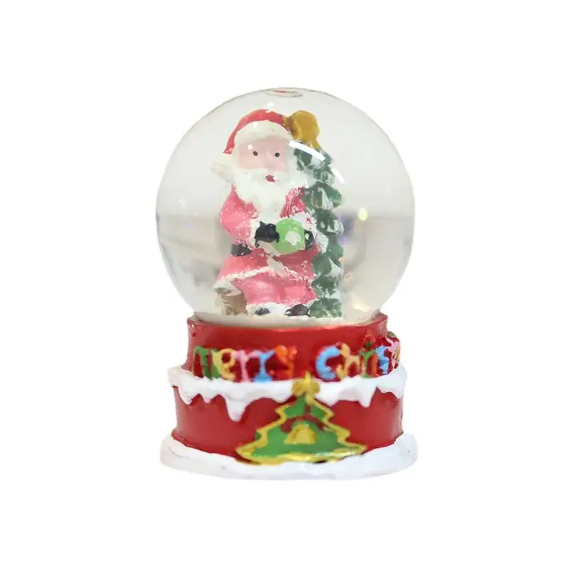 Cross-Border Glass Christmas Snowflakes Santa Claus Crystal Balls - Image 6