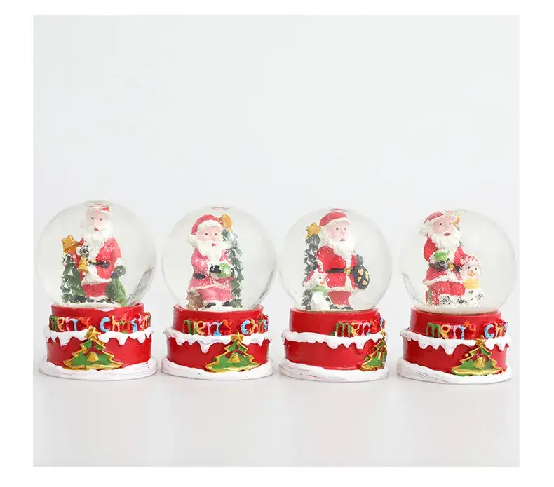 Cross-Border Glass Christmas Snowflakes Santa Claus Crystal Balls — feature 11