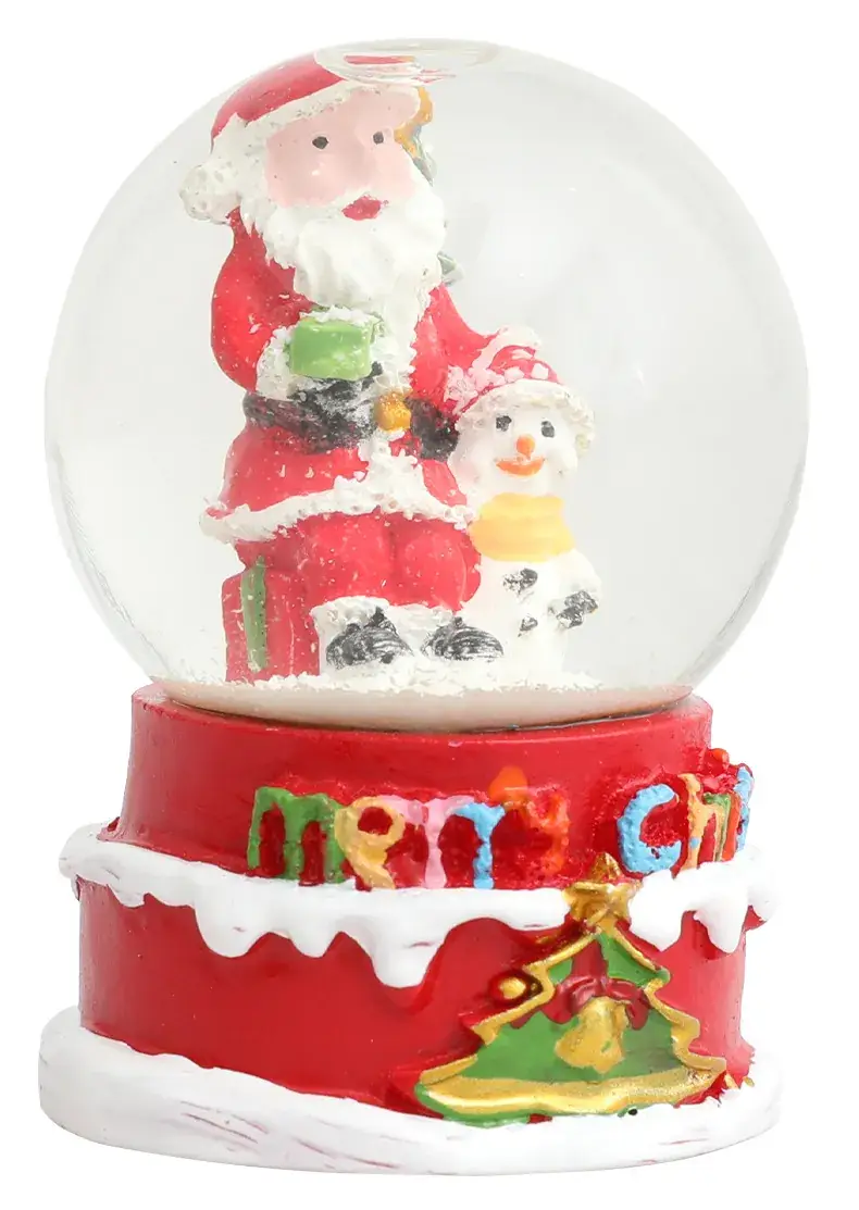 Cross-Border Glass Christmas Snowflakes Santa Claus Crystal Balls — feature 12