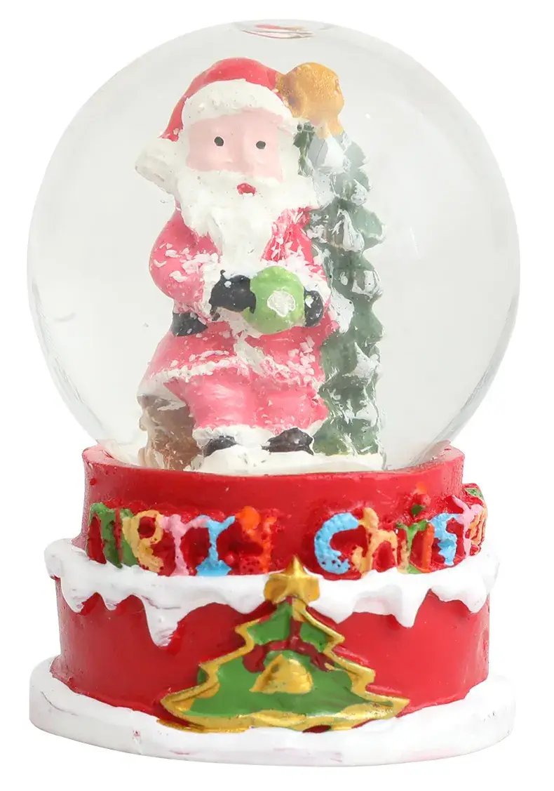 Cross-Border Glass Christmas Snowflakes Santa Claus Crystal Balls — feature 14