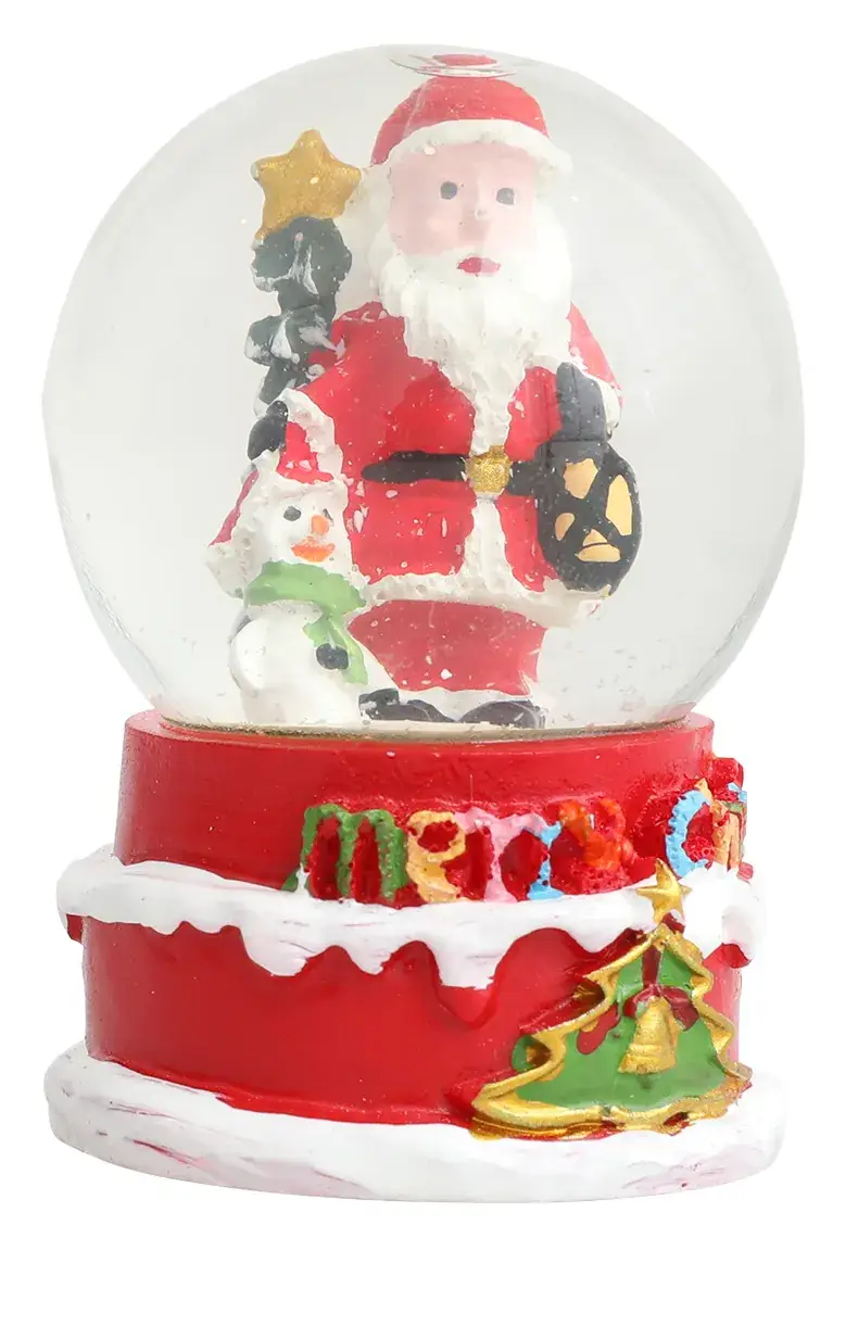 Cross-Border Glass Christmas Snowflakes Santa Claus Crystal Balls — feature 15