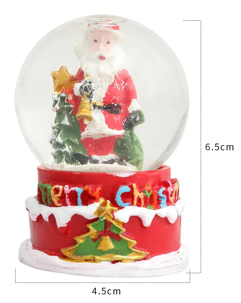 Cross-Border Glass Christmas Snowflakes Santa Claus Crystal Balls — feature 3