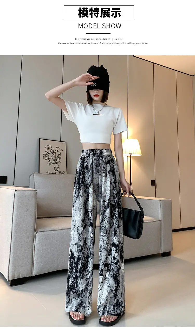 Women Tie-Dye Wide Leg Pants High Waist 2023 — feature 11