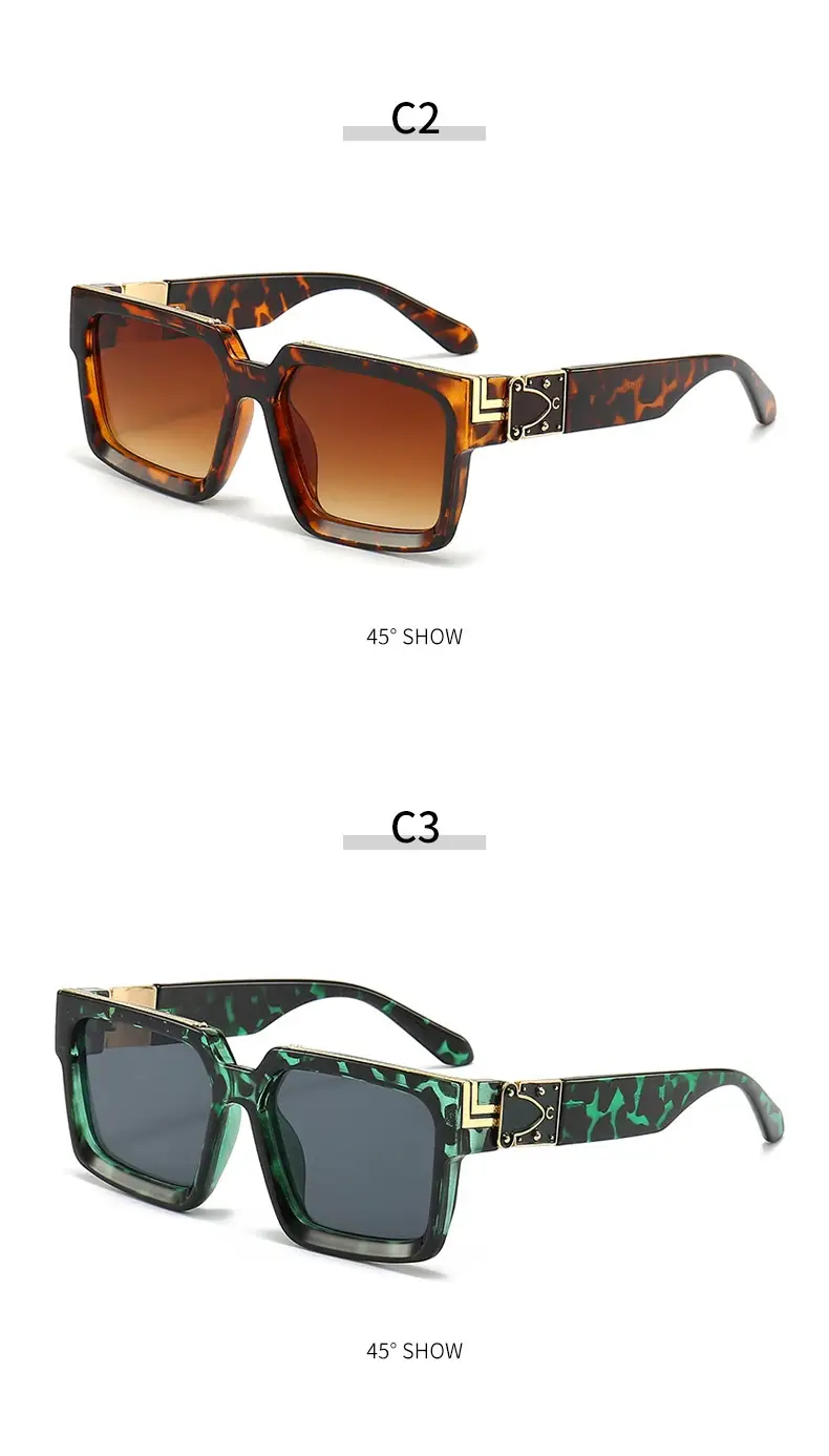 Retro Pink Square Sunglasses for Women β feature 9