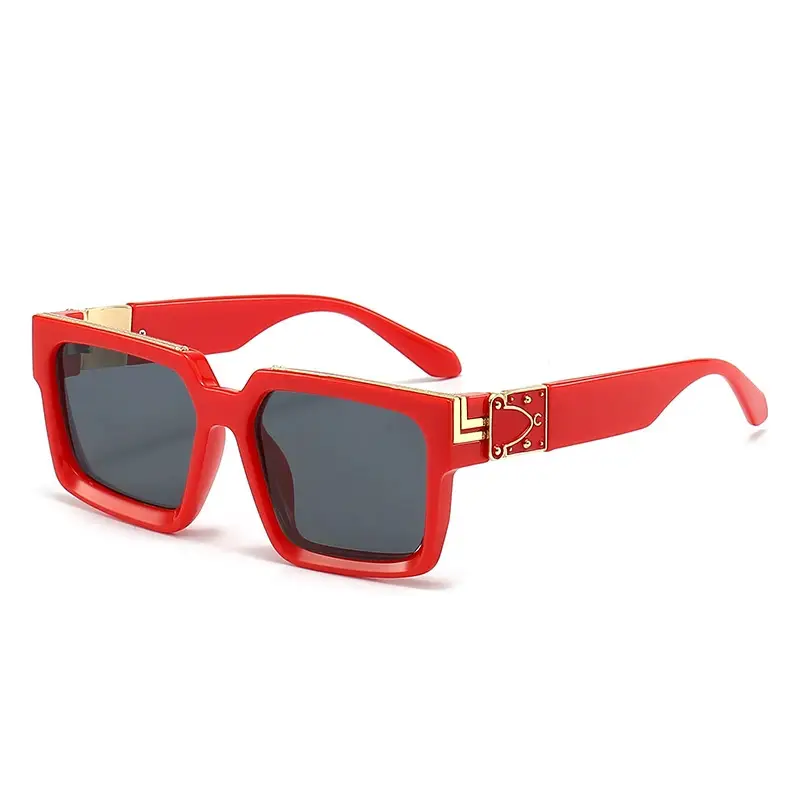 Retro Pink Square Sunglasses for Women - Image 5