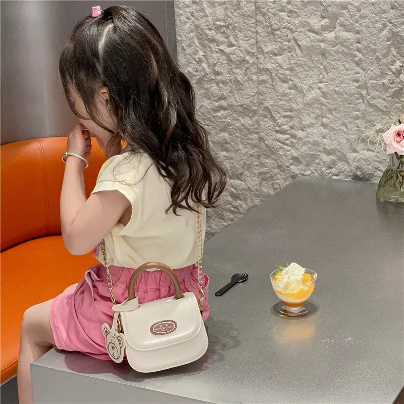 Cute Cartoon Bear Mini Handbag for Girls - Image 5