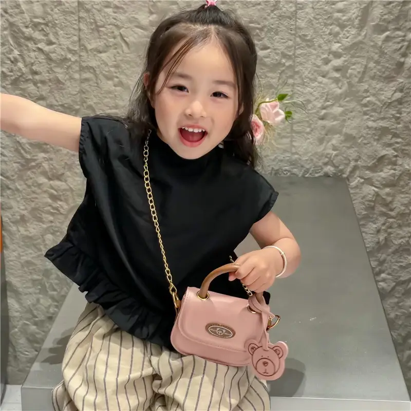 Cute Cartoon Bear Mini Handbag for Girls - Image 6