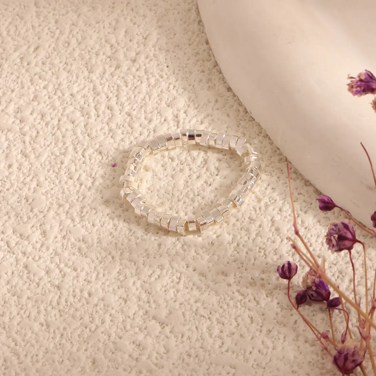 Broken Silver Pearl Ring Niche Design Light Luxury - Image 4