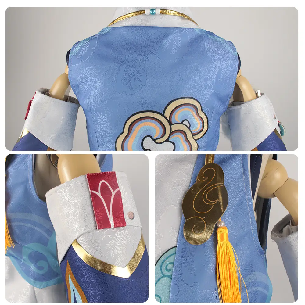 Bailu Anime Game Women Outfit Set Blue Dragon Tail — feature 9
