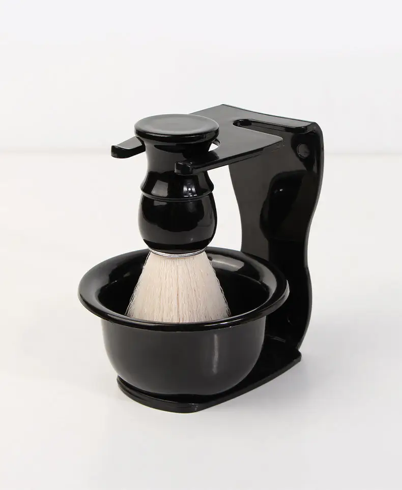 Men's Cross-Crystal Beard Brush with Bubble Bowl — feature 2