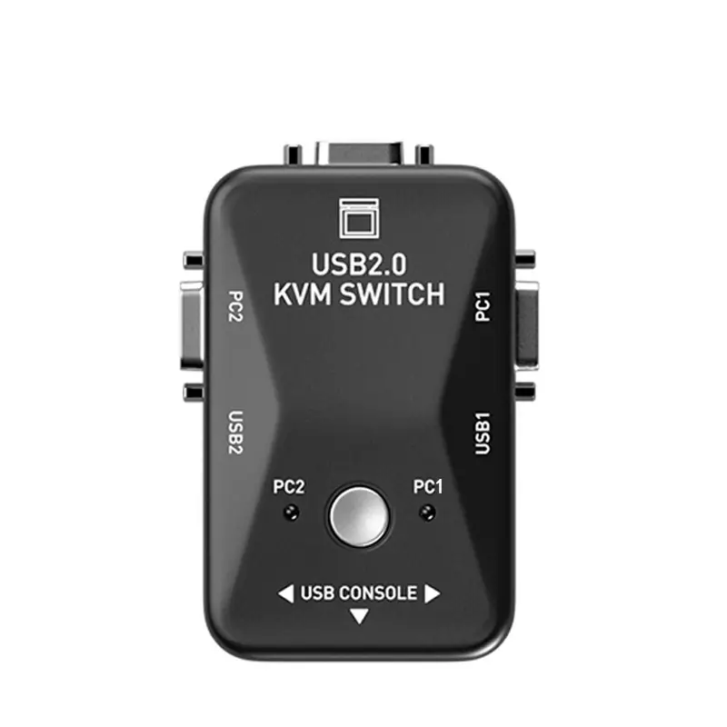 KVM Switcher 4-in-1 VGA USB Keyboard Mouse Switcher
