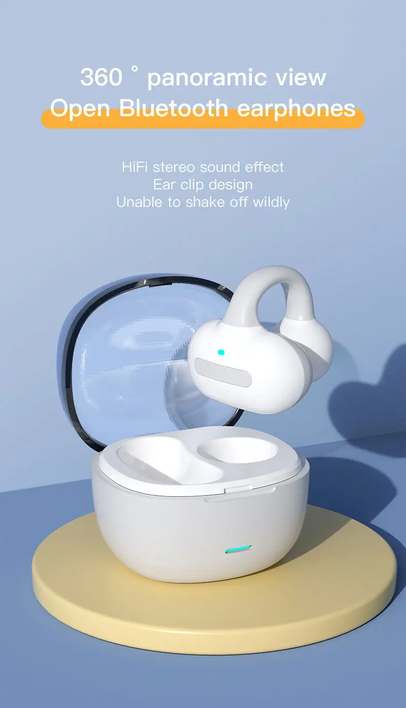 Bluetooth Headset with Ear Clip for Men Women — feature 1
