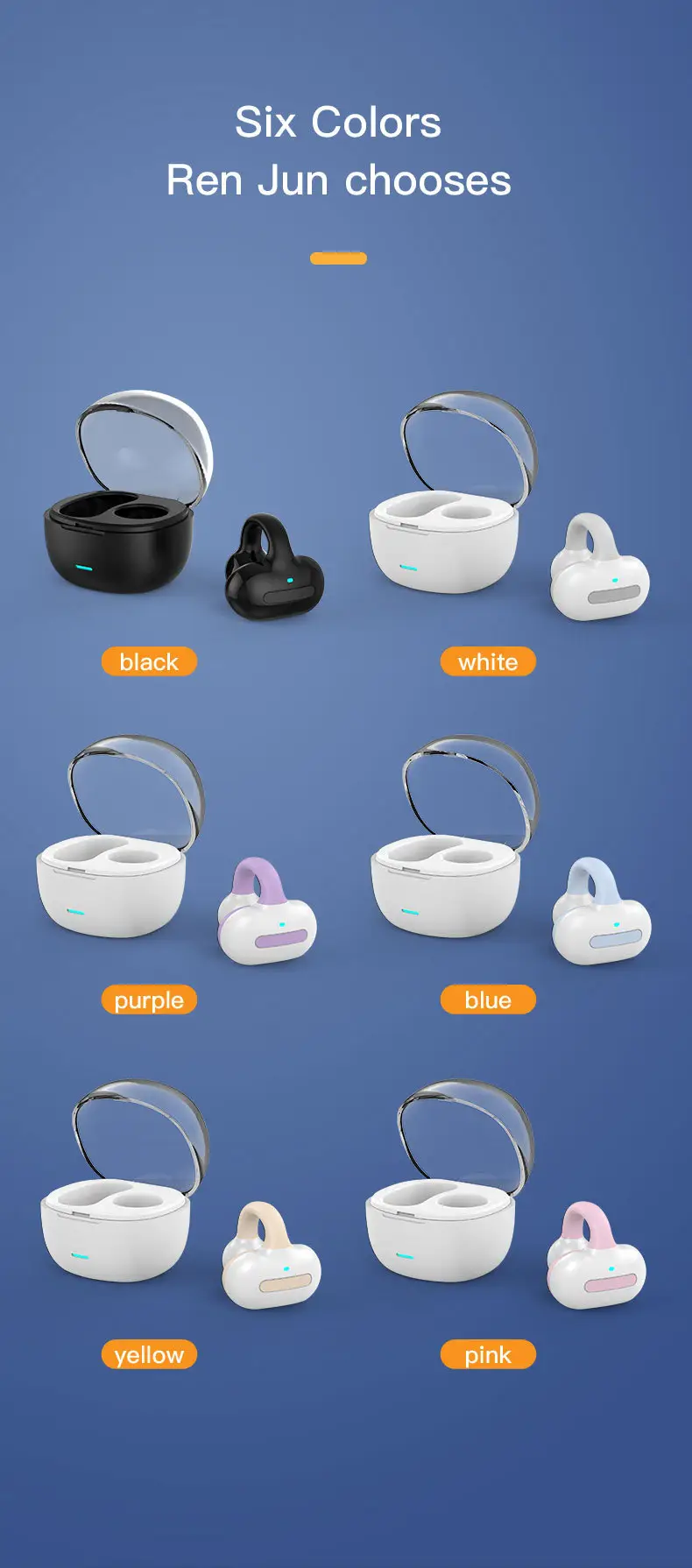 Bluetooth Headset with Ear Clip for Men Women — feature 14