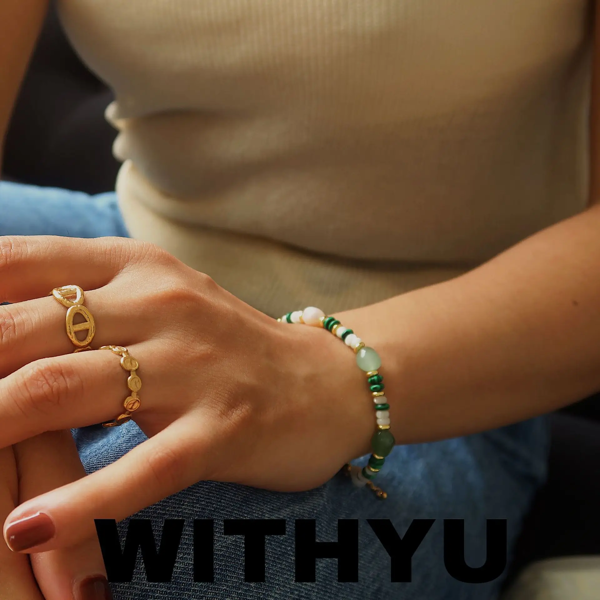 Yuyu Jewelry Colorful Beaded Necklace Bracelet Natural Stone Crystal - Image 10