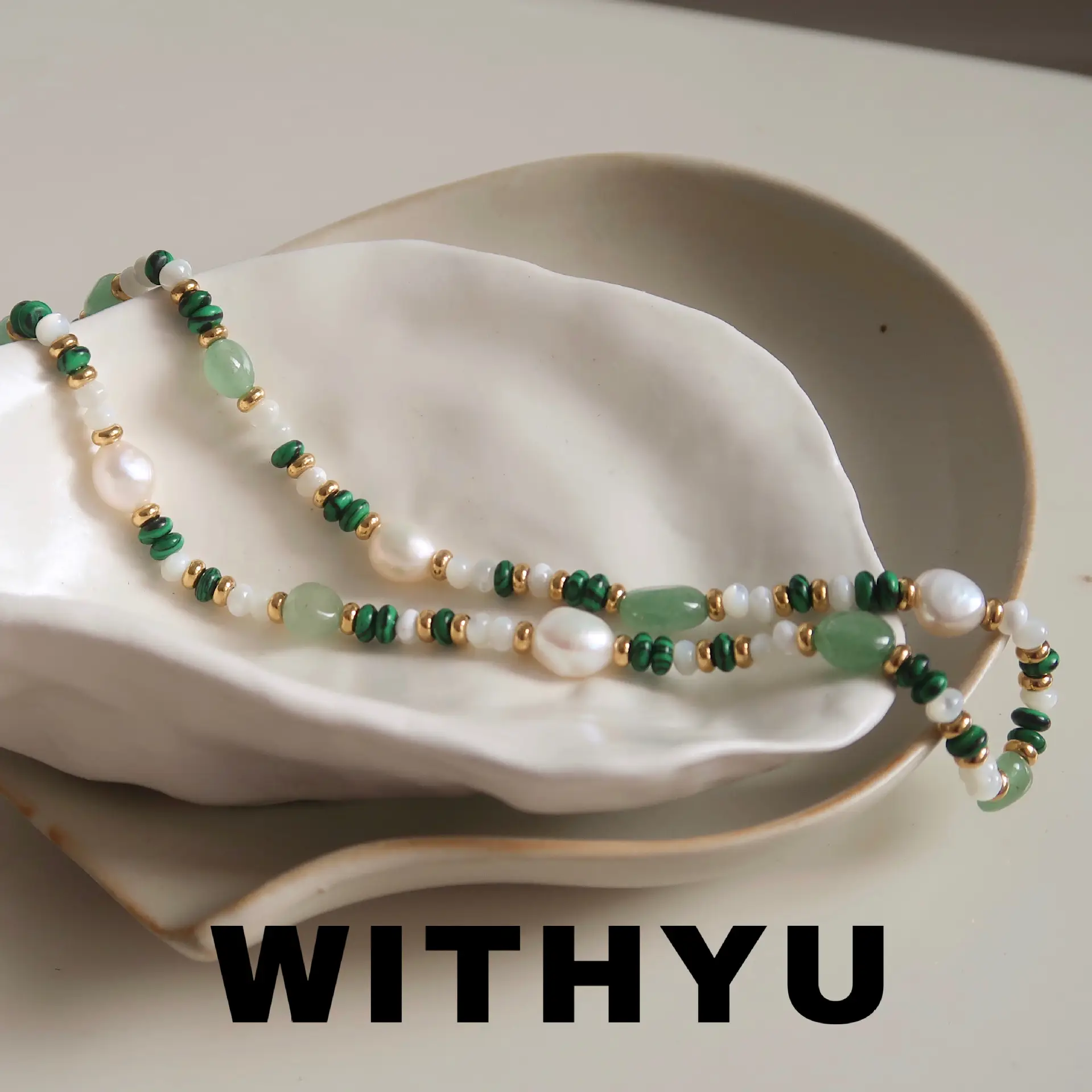 Yuyu Jewelry Colorful Beaded Necklace Bracelet Natural Stone Crystal - Image 3