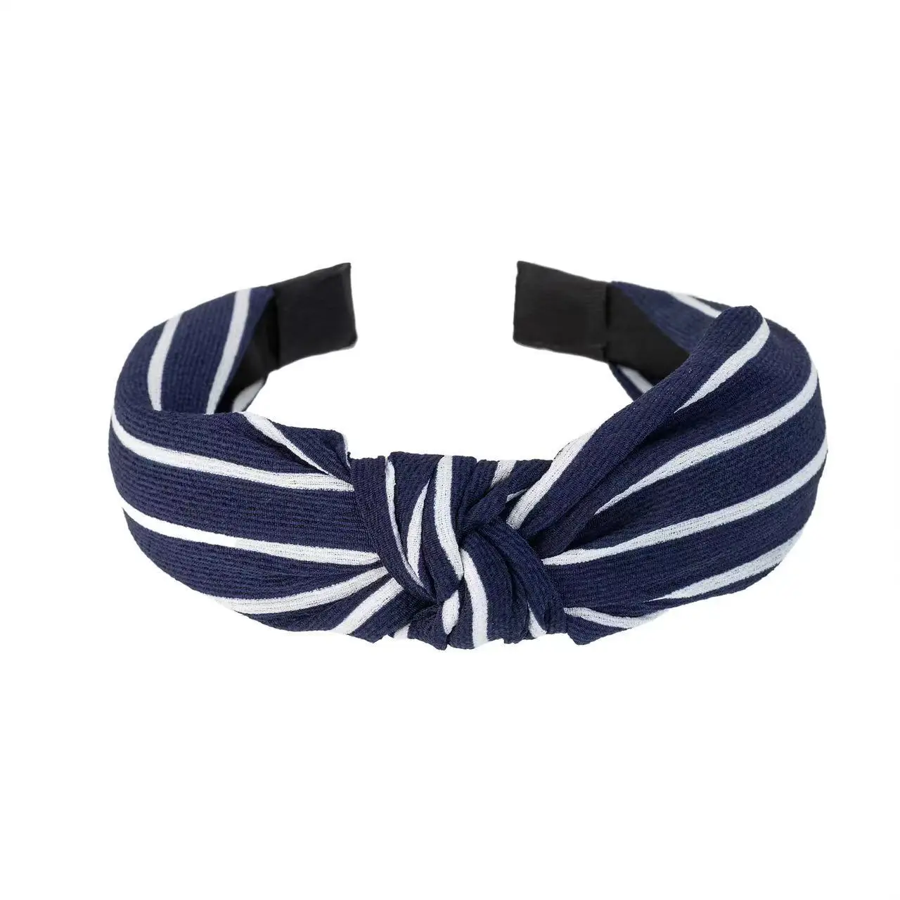 New European and American cross-border headband women's face wash contrast color hair accessories retro fashion wide-brimmed fabric knotted headband — feature 8