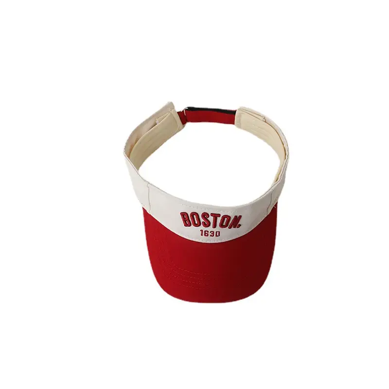 Children's Boston Sunscreen Cap Teal White Adjustable