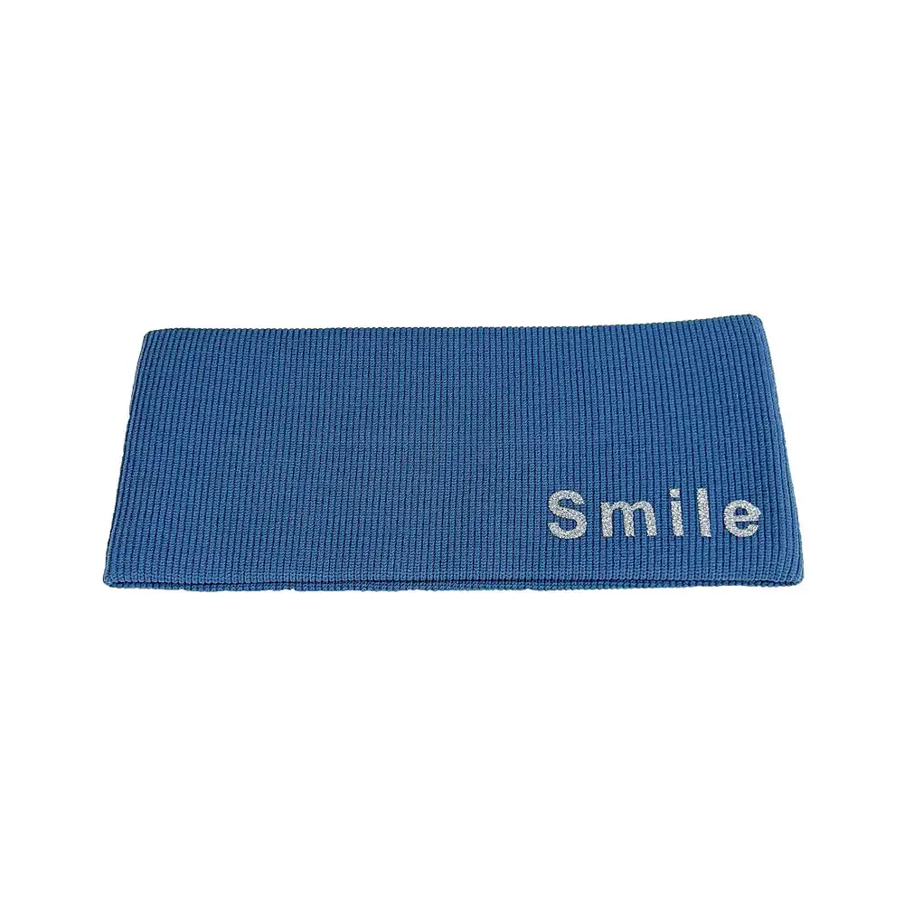 Four Color Knitted Hair Band with "Smile" Logo - Image 11