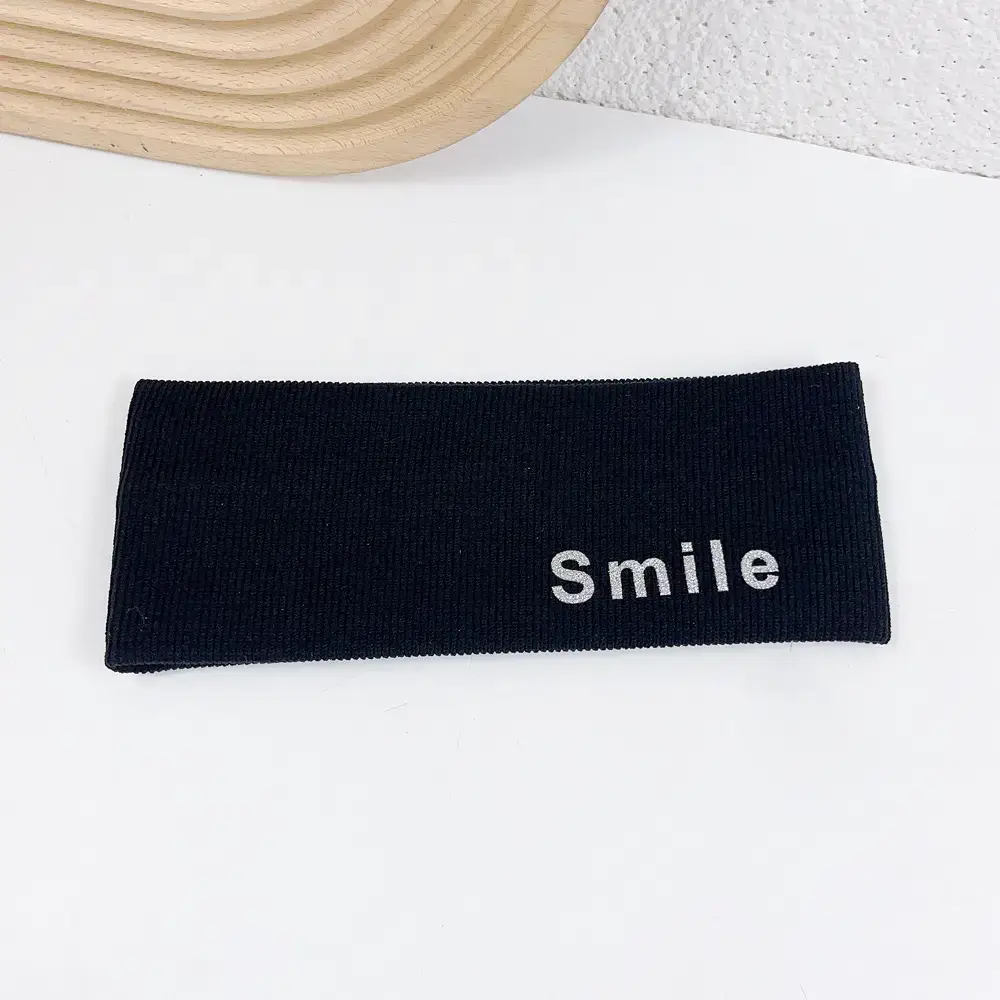 Four Color Knitted Hair Band with "Smile" Logo - Image 2
