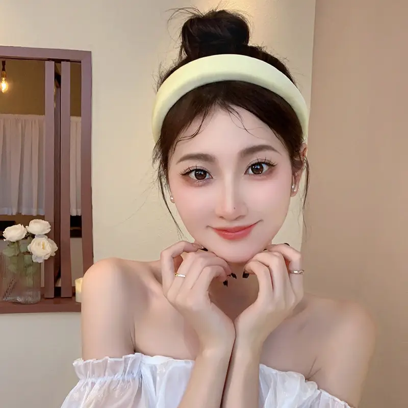 Red Silk Satin Headband for Women Summer — feature 2