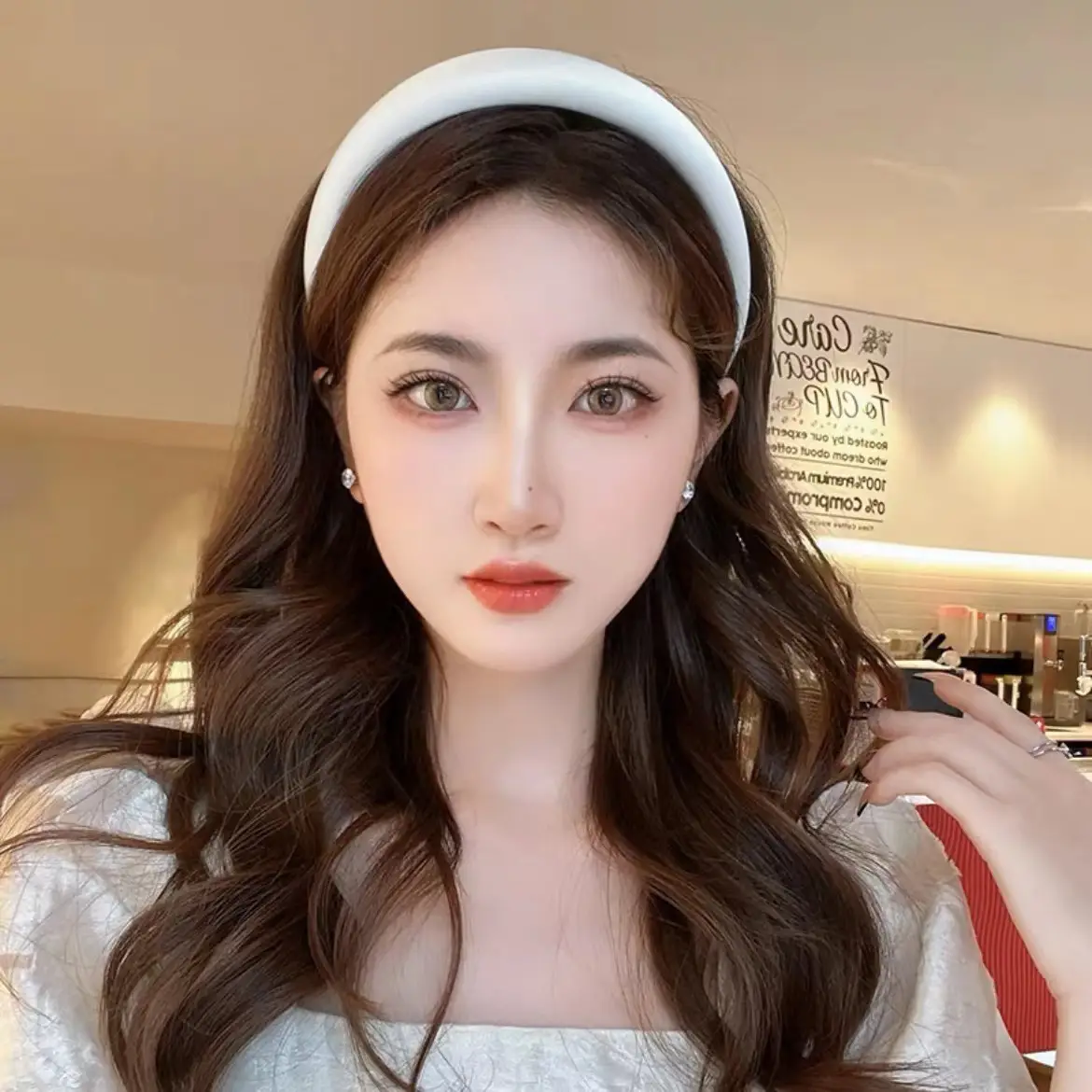 Red Silk Satin Headband for Women Summer - Image 4