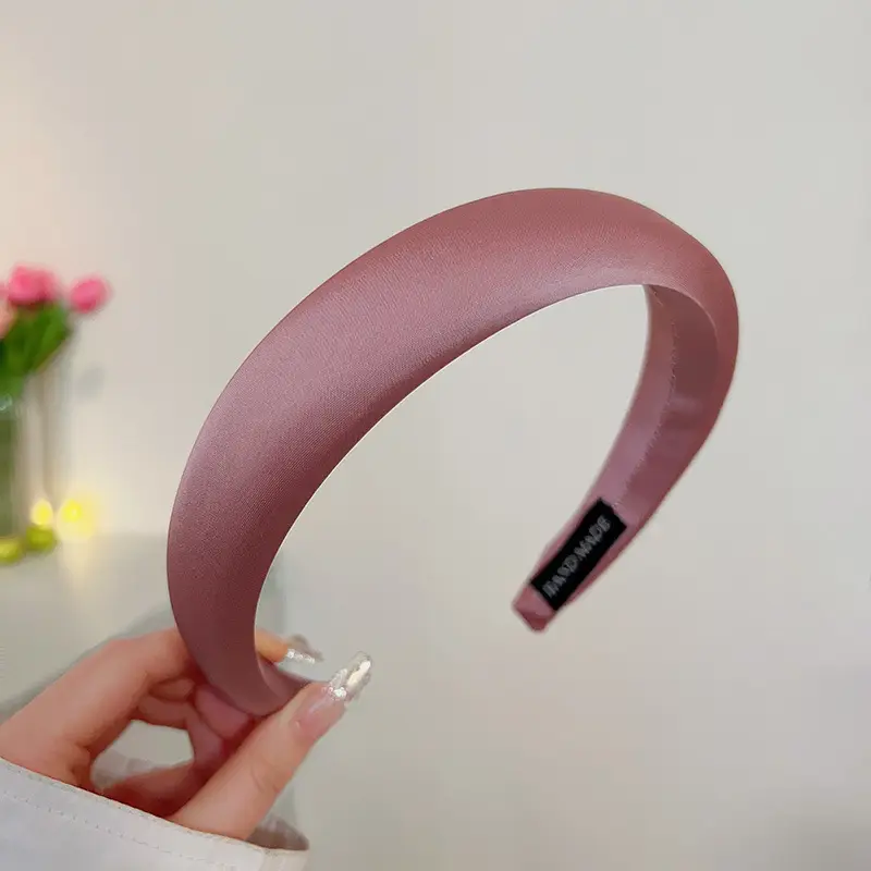Red Silk Satin Headband for Women Summer - Image 7