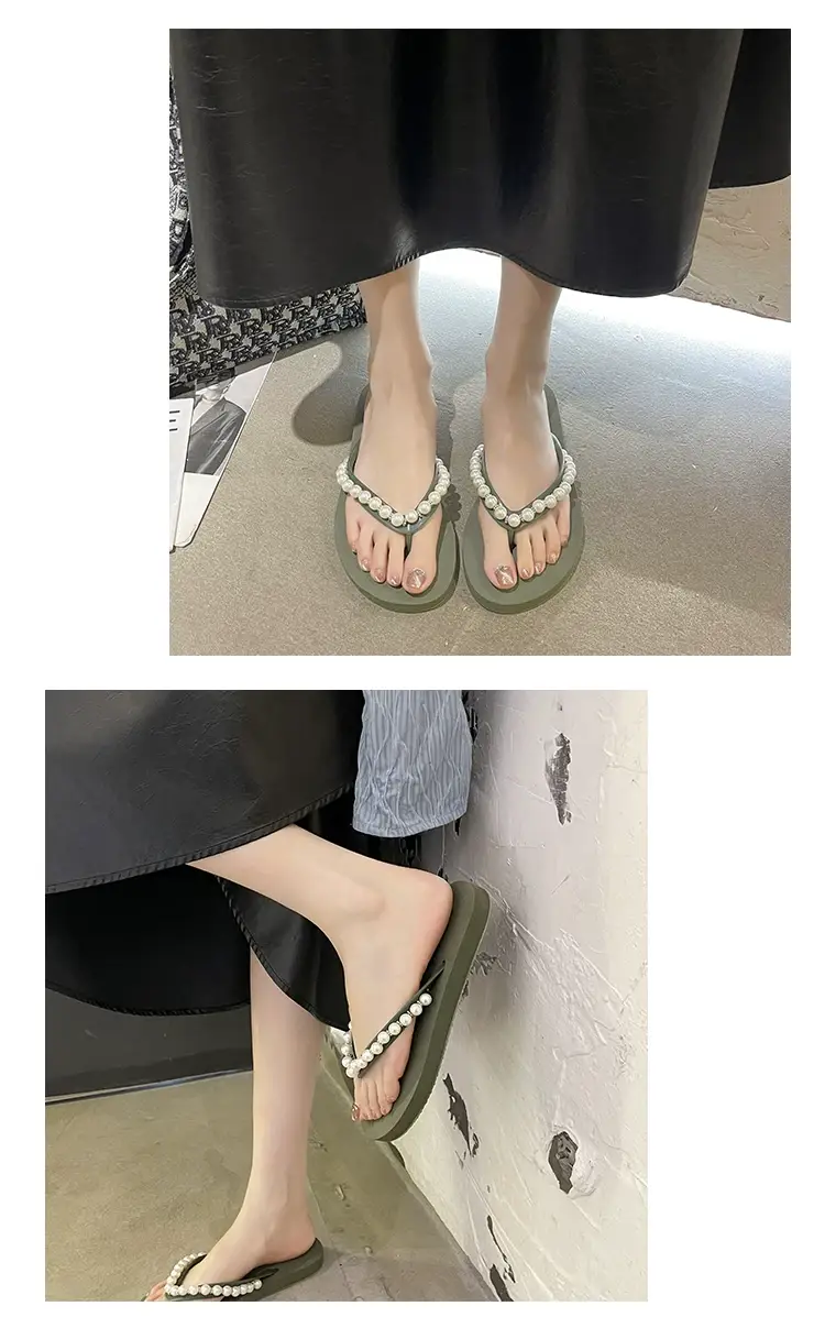 Women Pink Pearl Wedge Sandals β feature 27