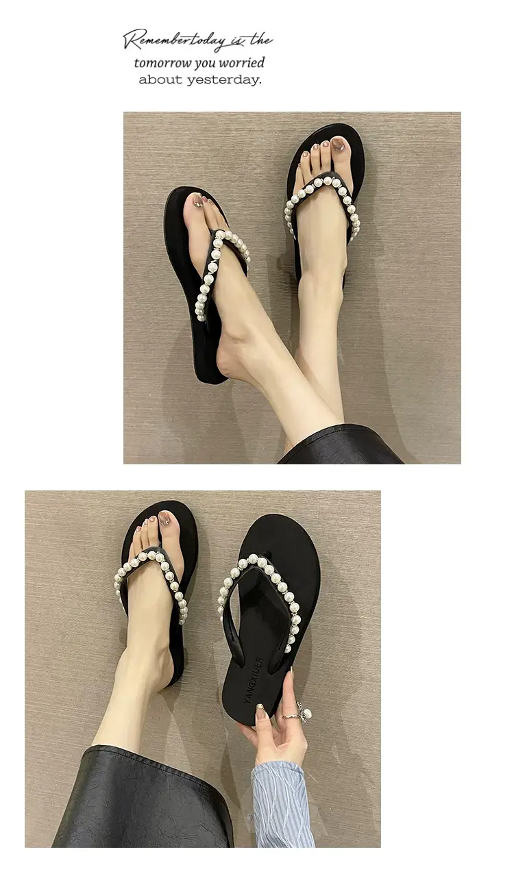 Women Pink Pearl Wedge Sandals β feature 30