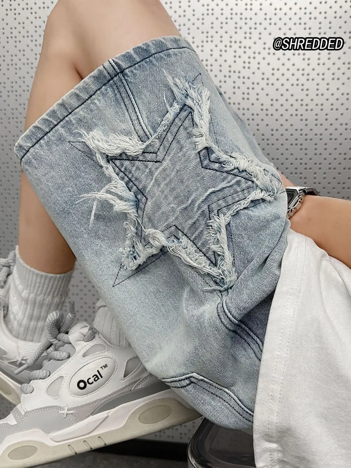 Washed Denim Shorts Men Summer Plus Size Loose Fit - Image 4