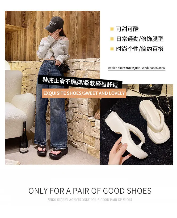 Women's Pink Platform Slippers Summer — feature 1