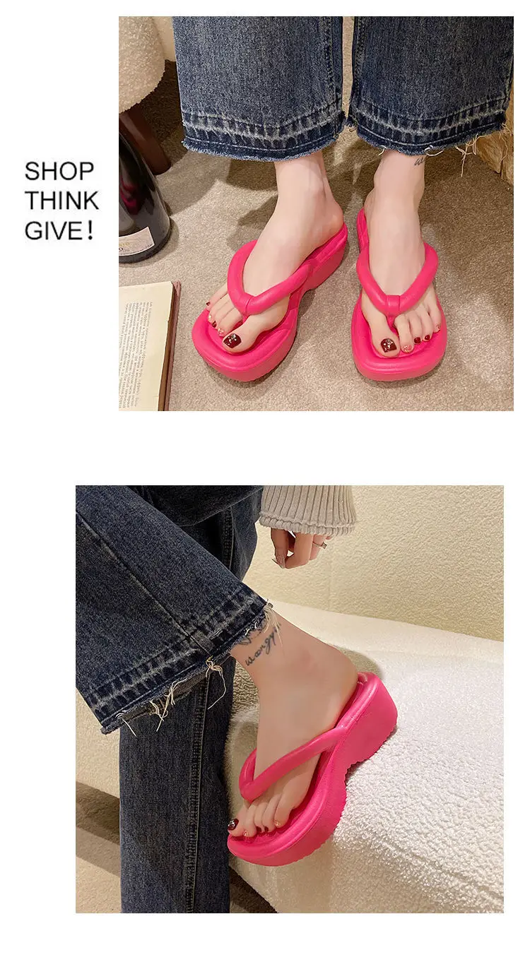 Women's Pink Platform Slippers Summer — feature 14