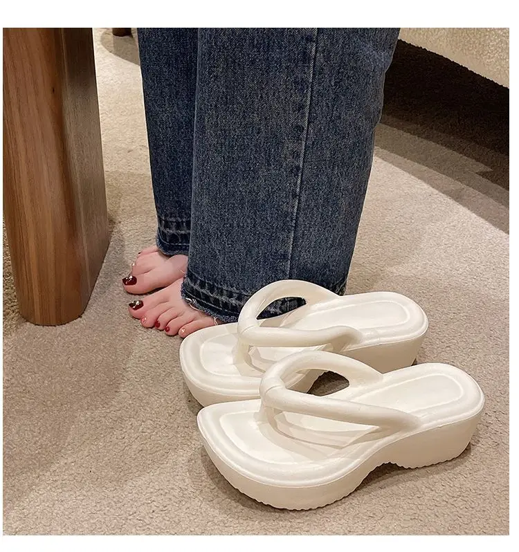 Women's Pink Platform Slippers Summer — feature 9