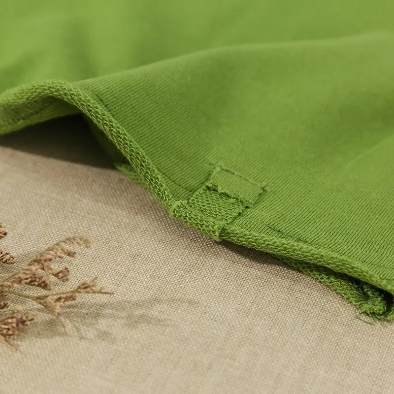 Green Pure Cotton Loose Sleeve Blouse