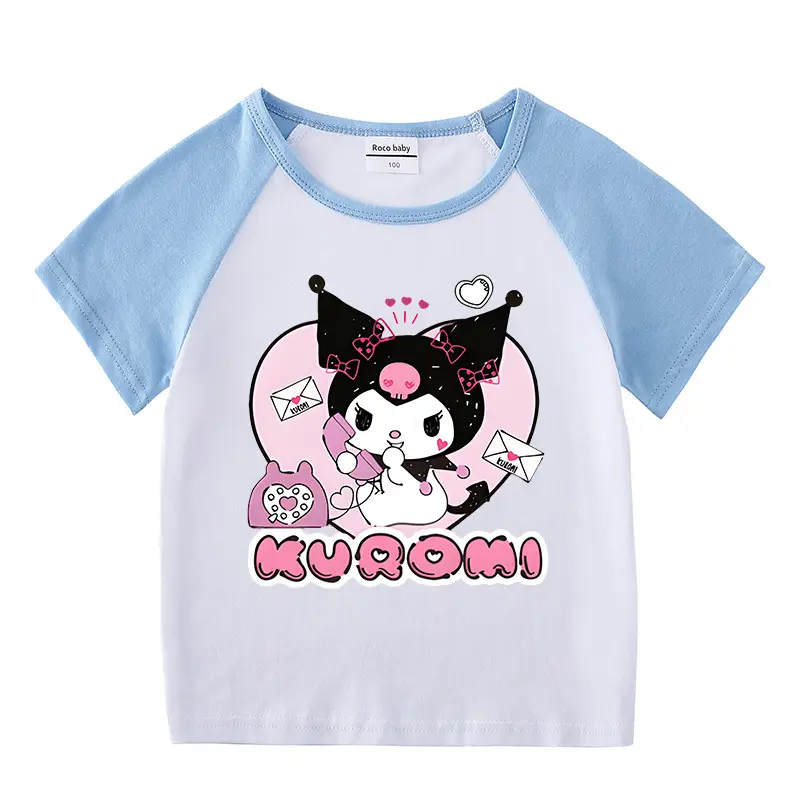 2023 Kids Kurta Shorts Set Black White Curly Cat Print - Image 13
